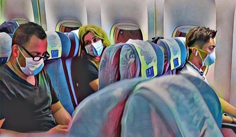 Риск заражения коронавирусом на борту самолета ничтожно мал